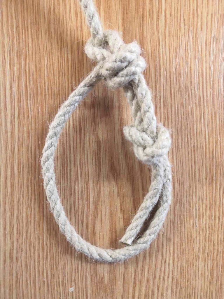 Double Bowline Knot finifhed knot